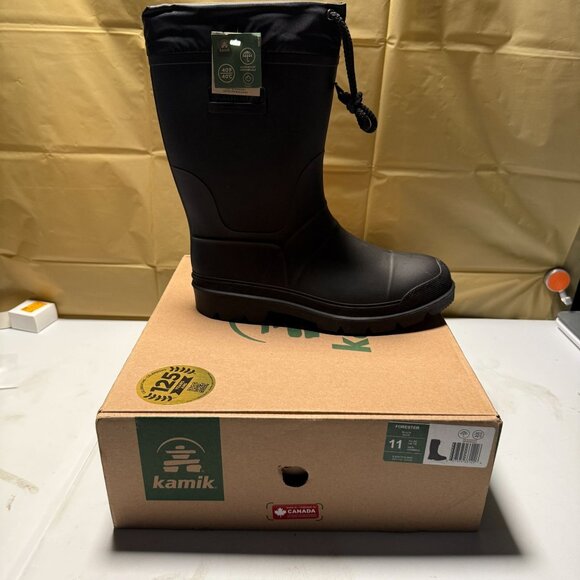 Kamik Forester Men's Cold Weather Boots Black Size 11 NEW - Picture 2 of 7